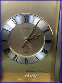 SEIKO Westminster Whittington Mantel Vintage Chime Clock, Made in Japan SEIKO Westminster Whittington Mantel Vintage Chime Clock, Made in Japan