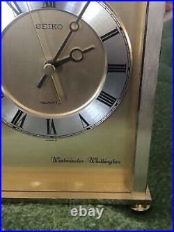 SEIKO Westminster Whittington Mantel Vintage Chime Clock, Made in Japan