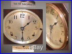 SETH THOMAS 8 BELL SONORA 255-1912 ANTIQUE WHITTINGTON/WESTMINSTER CHIME CLOCK