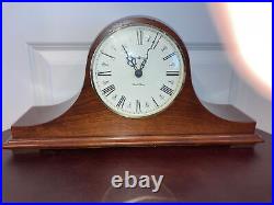 SETH THOMAS Dual Chime Westminster Mantel Shelf Cherry Wood Quartz Clock Works