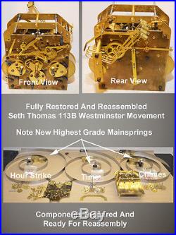 SETH THOMAS GOTHIC CATHEDRAL GRAND CHIME #70 1928 ANTIQUE WESTMINSTER CLOCK
