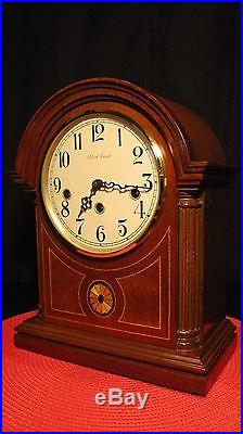 Stunning Franz Hermle Barrister Westminster Chime Key Wind Mantle Clock Works