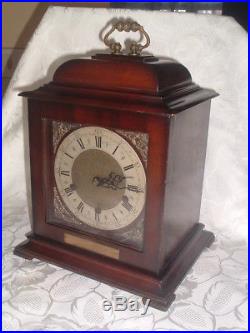 SUPERB English Vintage GEORGIAN STYLE Westminster Chiming BRACKET CLOCK by TN&G