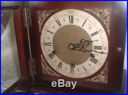 SUPERB English Vintage GEORGIAN STYLE Westminster Chiming BRACKET CLOCK by TN&G