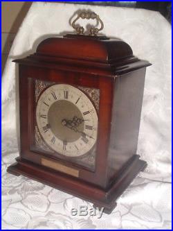 SUPERB English Vintage GEORGIAN STYLE Westminster Chiming BRACKET CLOCK by TN&G