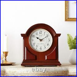 Seiko 9 Brown Wooden Case with Chime Mantel Clock