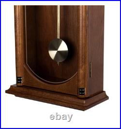Seiko Dark Wood Oak Finish Westminster Chime Battery Pendulum Wall Clock QXH039B