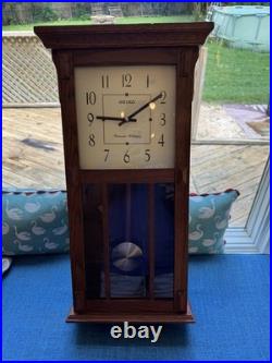 Seiko Mahogany Arched Wall Clock with Pendulum Westminster/Whittington