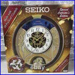Seiko Melodies in Motion Special Christmas Edition Clock 22 Crystals 45 Songs