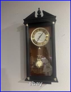 Seiko Pendulum Wall Clock Westminster/Whittington Chime QXH101BCHA 28in