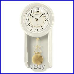Seiko QXH063C Westminster/Whittington Dual Chime Wall Clock With PendulamCream