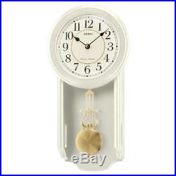 Seiko QXH063C Westminster/Whittington Dual Chime Wall Clock with Pendulam Crm