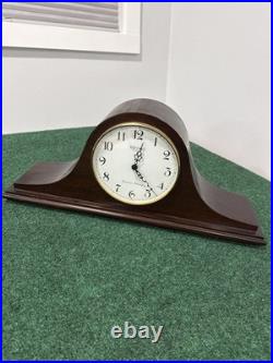 Seiko Quartz Mantel Clock Westminster Chime Red Wood Large Made In Japan