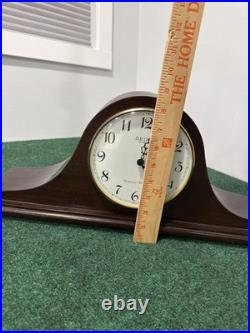 Seiko Quartz Mantel Clock Westminster Chime Red Wood Large Made In Japan