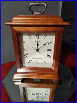 Seiko Quartz Mantel Clock Westminster Whittington Chime Model QXJ102BC