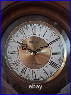 Seiko Qxq025blh Very Rare Colin Oak Mantel Clock