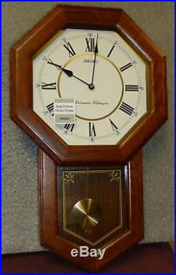 Seiko School House Wall Clock With Dual Chimes Qxh110blh