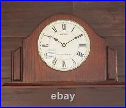 Seiko Solid Wooden Mantel Clock Westminster Whittington QXJ015BLH