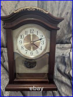 Seiko Westminster 12 Melodies Mantle Clock With Pendulum and Daytime Monitor