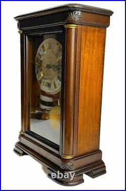 Seiko Westminster & Whittington Chimes Pendulum Mantel Clock QXQ008B