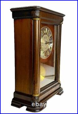 Seiko Westminster & Whittington Chimes Pendulum Mantel Clock QXQ008B