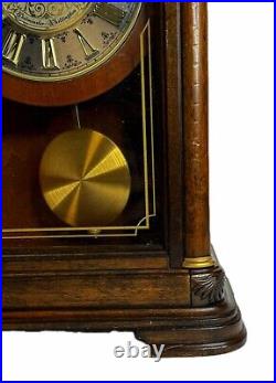 Seiko Westminster & Whittington Chimes Pendulum Mantel Clock QXQ008B