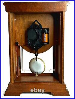 Seiko Westminster & Whittington Chimes Pendulum Mantel Clock QXQ008B