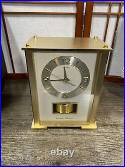 Seiko Westminster Whittington Dual Chime Gold Mantle Clock Spinning Wheel