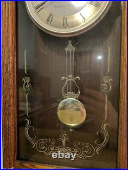 Seiko Westminster Whittington Vintage Wood Oak Pendulum Chiming Melodies Clock