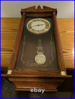 Seiko Westminster Whittington Vintage Wood Oak Pendulum Chiming Melodies Clock