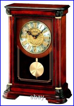 Seiko Wood Westminster Chime Mantel Clock with Pendulum QXQ008B Imperfect Box