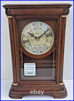 Seiko Wood Westminster Chime Mantel Clock with Pendulum QXQ008B Imperfect Box