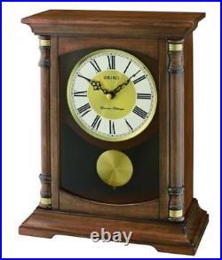 Seiko Wooden Westminster Chime Pendulum Mantle Clock QXQ034B NEW