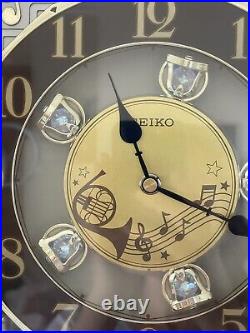 Seiko's Melodies in Motion Clock Swarovski Crystals SPECIAL COLLECTOR'S EDITION