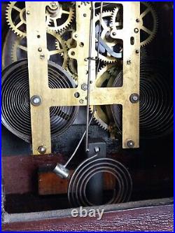 Sessions 8 day antique mantle Clock, chimes hour and half, restoration project
