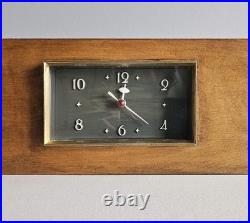 Sessions Westminster Chime Walnut Mantel Clock Mid Century Modern Working Sessions Westminster Chime Walnut Mantel Clock Mid Century Modern Working