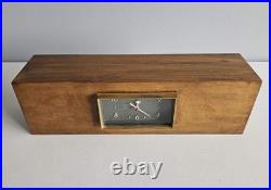 Sessions Westminster Chime Walnut Mantel Clock Mid Century Modern Working
