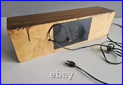 Sessions Westminster Chime Walnut Mantel Clock Mid Century Modern Working
