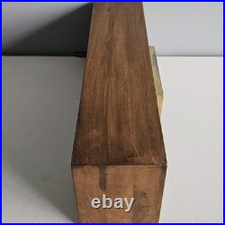 Sessions Westminster Chime Walnut Mantel Clock Mid Century Modern Working