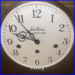 Seth Thomas 8 Day Keywound WithWestminster Strike & Chimes Mantle Clock (NO KEY)