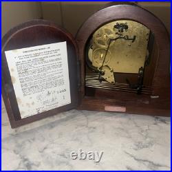 Seth Thomas 8 Day Keywound WithWestminster Strike & Chimes Mantle Clock (NO KEY)