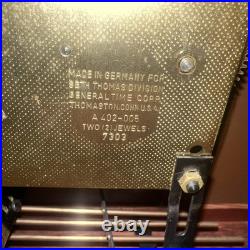 Seth Thomas 8 Day Keywound WithWestminster Strike & Chimes Mantle Clock (NO KEY)