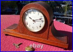 Seth Thomas 8 Day Mantle Clock withChime Key Winding Camelback Excellent