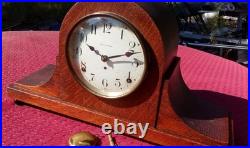 Seth Thomas 8 Day Mantle Clock withChime Key Winding Camelback Excellent