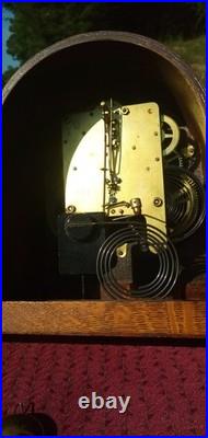 Seth Thomas 8 Day Mantle Clock withChime Key Winding Camelback Excellent