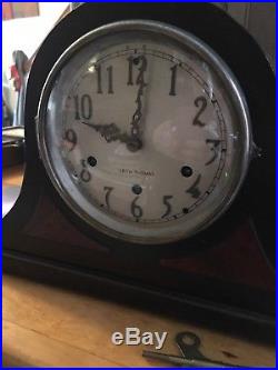 Seth Thomas 8 Day Westminster Chime Movement Mantle Clock #124, Works