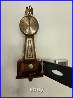 Seth Thomas A-200 8-Day Mechanical Wall Clock Westminster Chime Roman Numerals Seth Thomas A-200 8-Day Mechanical Wall Clock Westminster Chime Roman Numerals