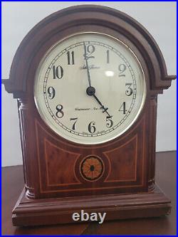 Seth Thomas Barrister Mantel Clock Quartz, NEW Kieninger Dual chime