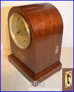 Seth Thomas Fully Restored Antique Westminster Chime Clock 61-1921 In Mahogany