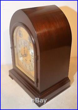 Seth Thomas Fully Restored Antique Westminster Chime Clock 72-1921 In Mahogany